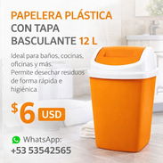 Cesto con Tapa Basculante / Capacidad: 12 Litros - Img 55902254