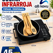 cocina infrarroja con juego de utensilios mensajería en toda la Habana - Img 58144699