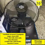 Ventilador de pared de 16 pulgadas con 6 meses de garantía, aceptamos cualquier moneda de pago - Img 48387747