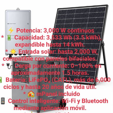 Potencia para mover TODA la casa o los equipos básicos funcionando - 3/5