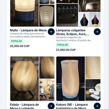 Venta y creación de Lamparas de mesa, colgantes y apliques - 4/5