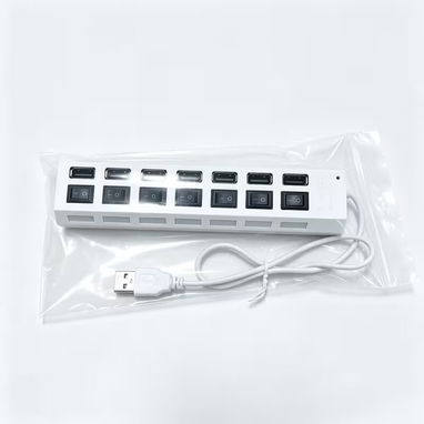 Hub USB 3.0 – 7 Puertos con Switch (Blanco) - 2/5