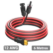 Cable Adaptador para Panel Solar a Estación de Energía con Conector XT60. (12AWG) 6 metro - Img 54299235