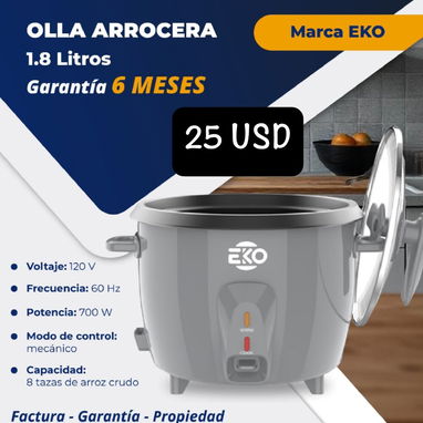 🌾 OLLAS ARROCERAS 🔴 ECO 🆗 1.8 LITROS 🖤 NEGRO 🤍 BLANCO ❤️ ROJO 🩶 GRIS 💲 25 USD - Img 115713046