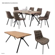 Juego de comedor minimalista 600 usd (6 plazas) - Img 55818120