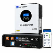 Kit Eco-Worthy de 5 kw de inversor con 5kWh de batería - Img 57765013