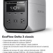 *Eco Flow Delta 3 Classic 1024WH* 770 Usd con transporte incluido en zonas aledañas y 7 días de garantía ✅ - Img 56599062