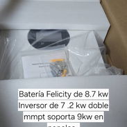 Batería Felicity de 8.7 kw con inversor de 7.2 kw doble mmpt - Img 56288021