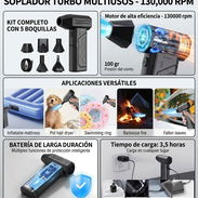 ​SOPLADOR TURBO MULTIUSOS DE ALTA POTENCIA – 130,000 RPM 💨⚡ - Img 57654498