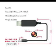 Cable para conectar su nauta, ventilador recargable a su powerbank - Img 56963013