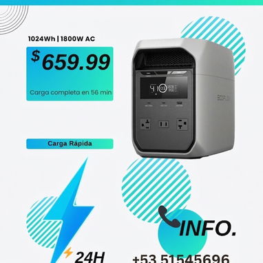 Ecoflow delta 3 https://expresssolutionscuba.com/ref/3442/ - Img 121922257