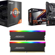 KIT KIT Ryzen 5 5500 🤩 Gigabyte B550 Aorus Elite AX V2 - 16GB RGB RAM ✅ PC KIT OFERTA PC - Img 53309687