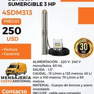 Bomba de agua Sumergible 3HP - Img 55555480