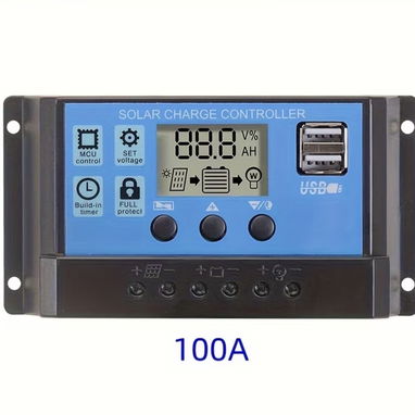 Controladores de carga solar MPPT de 100A con pantalla LCD, utilizado para baterías de 12V/ 24/36/48 - Img 121616254