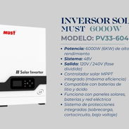 Inversor Bifásico Must 6kW PRECIO: 1000 USD 1 mes de garantía Mensajería incluida en la Haba - Img 57868891