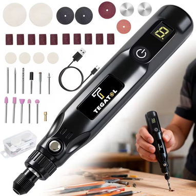 🔧 Kit Herramienta Rotativa Inalámbrica con Pantalla LCD – 39 USD - 3/3