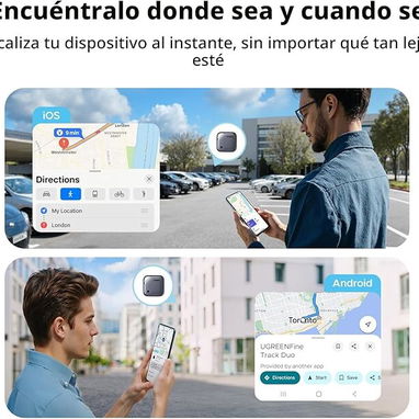 UGREEN Finder Duo - El Rastreador Inteligente RECARGABLE (iOS/Android) - Img 121299477