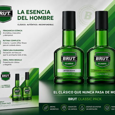SET COLONIA Y AFTER SHAVE BRUT 100 ML - Img 124212452