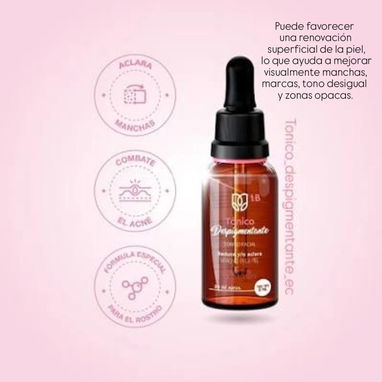 Tónico LB aclarante Anti-Imperfecciones despigmentante quita y aclara manchas uso nocturno todo el cuerpo - Img 117119593