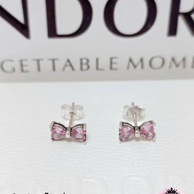 Aretes Pandora. Precios en cada foto. Garantía incluida en su compra. Mensajería disponible. LM joyería - 5/10