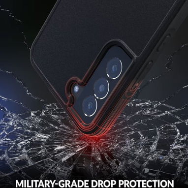 * Forro Case Shockproof Dual Layer para Samsung Galaxy S22 Plus – Negro - Img 122318524