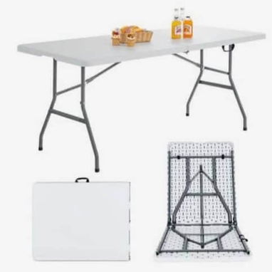 📢 Mesas plegables rectangular con (6 pies) 180 cm portátiles. Importadas - Img 125349428