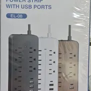 Extencion Multi contacto 8 tomas AC + 4 USB - Img 57387753