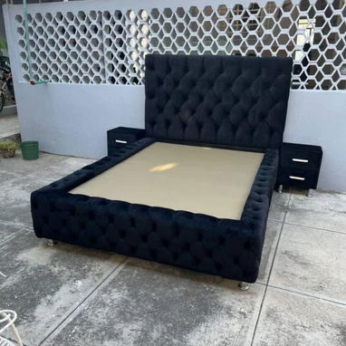 Las mejores camas tapizadas Y LOS MEJORES COLCHONES DE ESPUMA Y CON MUELLES CELLADOS Al vacío  📍no dudes en contactarno - Img 122993232