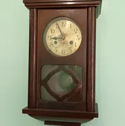 RELOJ ANTIGUO DE PARED DE MADERA CON MAQUINARIA ORIGINAL TRAÍDO DE ESPAÑA - Img 50243375