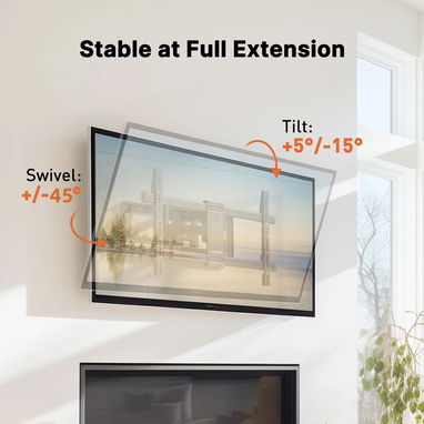 SOPORTE MOUNTFV FULL MOTION TV 37-90" 132LB VESA 600X400 ARTICULADO ENVÍO DISPONIBLE + GARANTÍA - 5/7