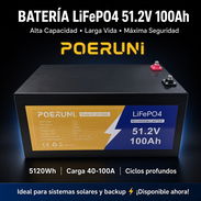 BATERIA DE LITIO LIFEPO 51.2 V 100 AH MENSAJERIA INCLUIDA LA HABANA - Img 56870960
