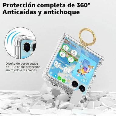 🍑Funda Transparente para Samsung Galaxy Z Flip 7 5G – 2025🍑 - 5/6