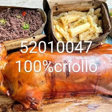 Comida criolla,puerco asado , pierna asada ,comida cubana , puerco asado - 9/10