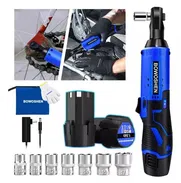 LLAVE De Impacto Inalámbrico 3/8 Con 2 Baterías Y 7 Dados BOWOSHEN Pistola De Impacto Matraca Eléctrica - Img 49198258