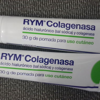 Pomadas debridantes, para heridas, úlceras y quemaduras...  Pasta lasar con zinc 12usd Rym Colagenasa 15usd Rym cicatriz - 3/10