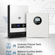 Kit de inversor future 3kw + Batería SunDta 5kw(51volt, 100A) - Img 56916823