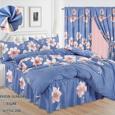 Juego de sábanas con cortinas de 6 piezas(UH) - 2/10