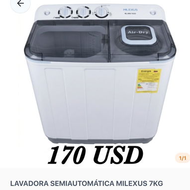 LAVADORA AUTOMÁTICA/ LAVADORA SEMIAUTOMÁTICA - Img 122221275