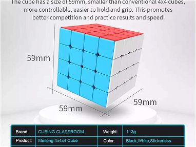 Cubo de Rubik 4x4 Moyu Meilong de velocidad - Puzle de calidad - Img 39592889