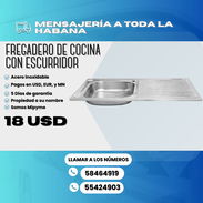 🍽️ FREGADERO DE COCINA CON ESCURRIDOR 🔥 Ahora: 18 USD - Img 54320313