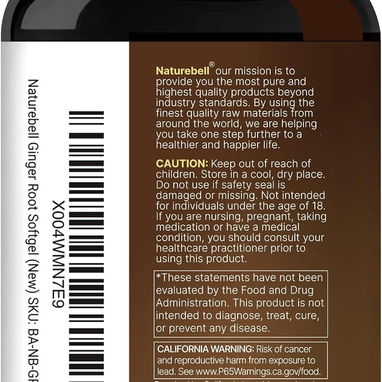 Extracto de Jengibre con Aceite MCT 300mg (NatureBell · 300 cápsulas blandas) - 2/9