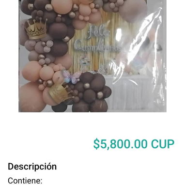 Combos de decoración y set de globos - Img 120851415