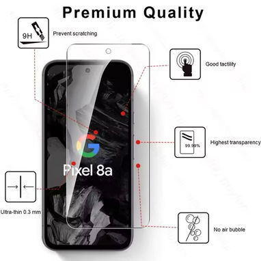 Mica de Cristal templado anti espías y transparente para su Google Pixel Gama Alta!! Pantalla y Cámaras traseras. - Img 88914192