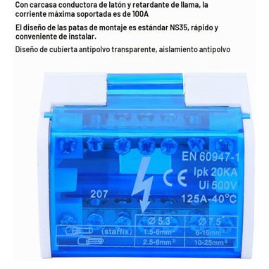 Barras colectoras para tablero eléctrico. - 2/2