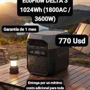 EcoFlow DELTA 3 1024Wh (1800AC/ 3600W), Garantía de 1 mes, Entrega por un mínimo costo adicional para toda La Habana - Img 57080010