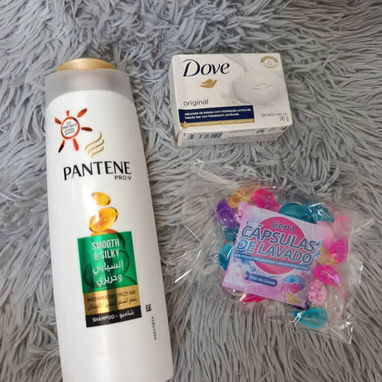 Combo de aseo 3500 Shampoo   Jabón Dove  Set de 5 cápsulas de lavado - Img 122589115