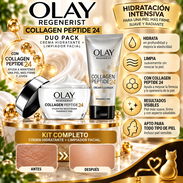Kit Facial Olay Regenerist Collagen Peptide 24 – Crema Hidratante + Limpiador Facial - Img 58140518
