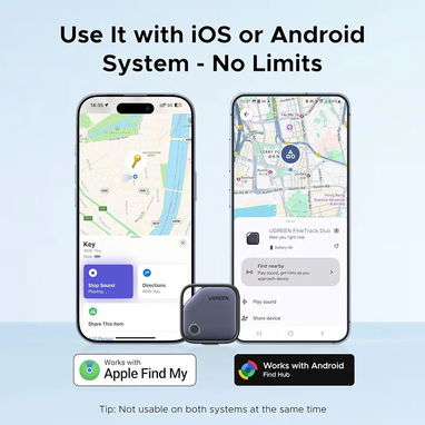 Localizador ( Airtag )( GPS ) UGREEN Finder Duo Localizador Bluetooth iPhone Android Recargable para Llaves y mucho más - Img 121805426