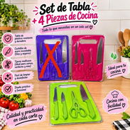 Set de tabla de picar y cuchillos en 3000 cup - Img 57507478