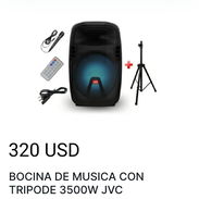 Bocina dé música con tripode 3500w JVC - Img 53623438